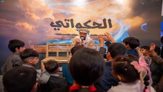 أجواء الماضي.. “الحكواتي” يجذب الأطفال وزوار مهرجان شتاء درب زبيدة “صدى الخبر”