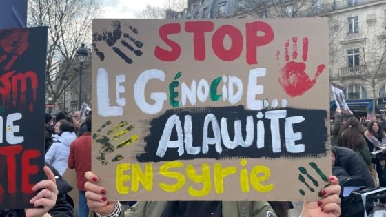"أوقفوا المجازر وإبادة العلويين"… صرخة سوريين بفرنسا إلى السلطة الجديدة في دمشق “صدى الخبر”