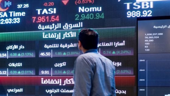 مؤشر سوق الأسهم السعودية يغلق منخفضا 1.1% اليوم الأحد “صدى الخبر”